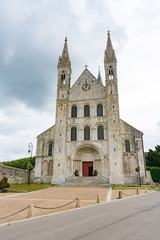 Sticker - view of the historic Abbey of Saint-Georges in Boscherville in Upper Normandy