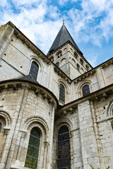 Sticker - view of the historic Abbey of Saint-Georges in Boscherville in Upper Normandy