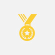 Medal Icon in trendy flat style isolated on grey background. Medal symbol design, logo, app, UI. champion Vector illustration.