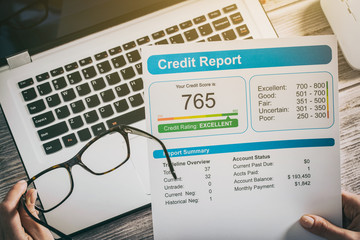 report credit score banking borrowing application risk form