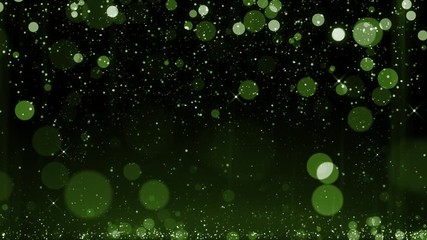 Wall Mural - falling glitter abstract bokeh particle festive background happy new year, merry christmas style