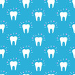 Seamless pattern with a teeth.