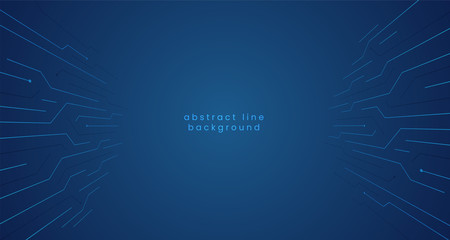abstract geometric circuit line for digital cyberspace time travel visual concept vector illustration. simple clean modern futuristic background template design