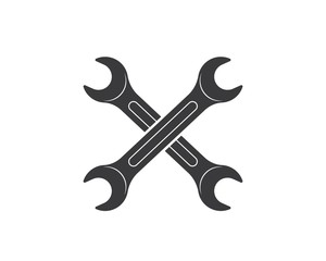 wrench vector illustration and icon of automotive repair