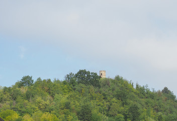 Wall Mural - Torion (meaning the Tower) ruins in Vezza D'alba