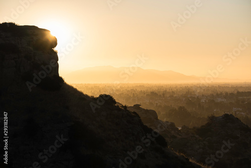 Hazy San Fernando Valley da...