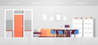 © mast3r - modern doctor cabinet with furniture empty no people hospital office room interior flat horizontal
