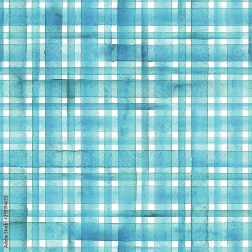 Tapety Turkusowe watercolor-stripe-plaid-seamless-pattern-teal-blue-turquoise-stripes-background