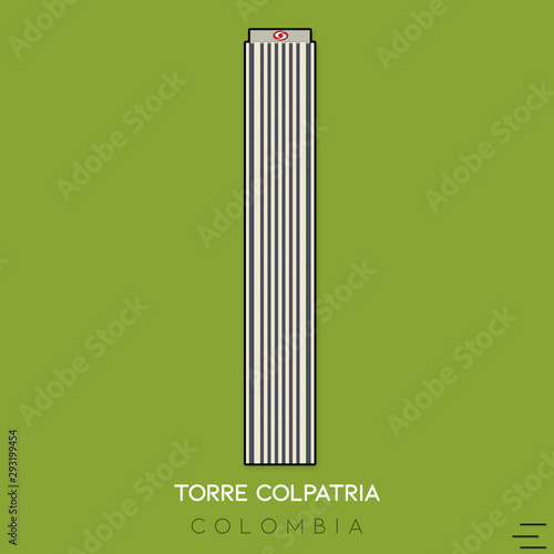 Fotomural Torre Colpatria, Bogotá, Colombia