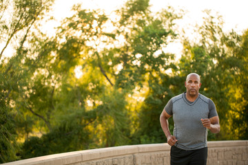 Portrait of a fit mature African American man