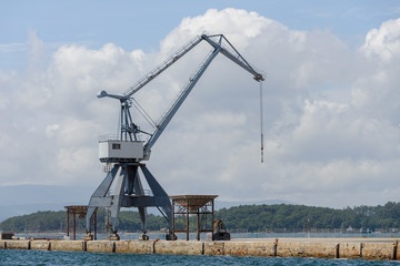 Wall Mural - port crane close up