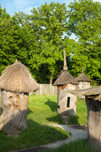 Old Traditional Wooden Beehives