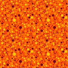 Seamless Pattern With Geometric  Orange Dots Background Design For Halloween