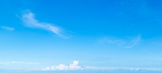 Wall Mural - panoramic fluffy cloud in the blue sky