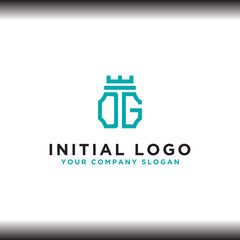 initial letter DG logo icon, inspiring logo designs for companies from. -Vectors