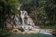 © Jeff Perigois - Lovely Kuang Si waterfall in the forest of north Laos near Luang Prabang
