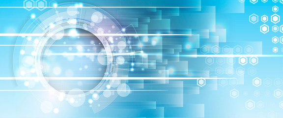 Technology data background, idea of global business solution