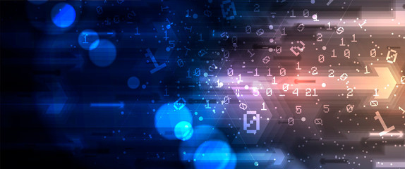 Technology data background, idea of global business solution