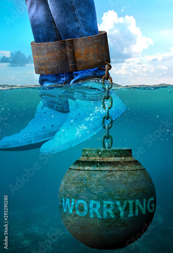 Fotomural Worrying can be an issue and a burden with negative effects on health and behavi