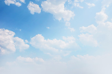 Wall Mural - blue sky with soft clouds background