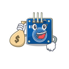 Sticker - With money bag touch sensor isolated in the character