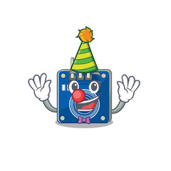 Sticker - Clown touch sensor toy above cartoon chair