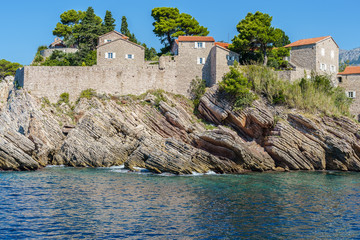 island of St. Stephen off the coast of Montenegro