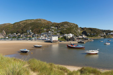 Sticker - Barmouth Wales Gwynedd Snowdonia National Park UK beautiful town on coast