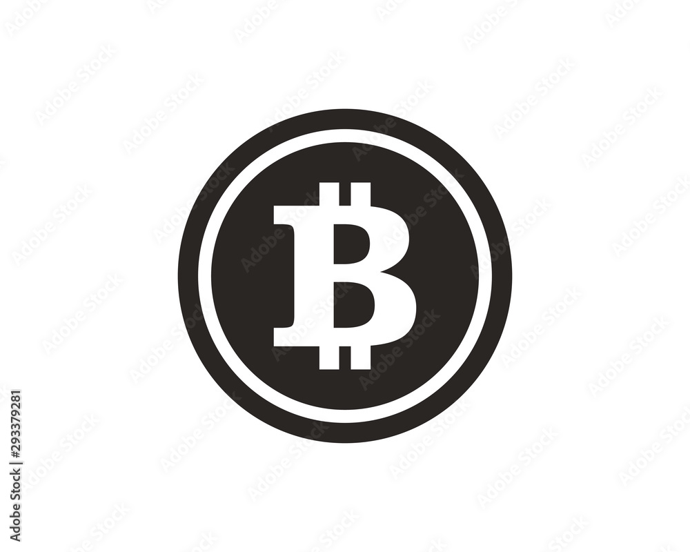 Bitcoin icon symbol vector Stock Vector | Adobe Stock