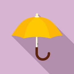 Poster - Waterproof umbrella icon. Flat illustration of waterproof umbrella vector icon for web design