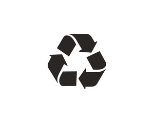 Recycling icon symbol vector