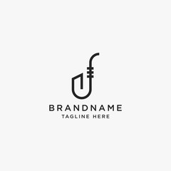 Canvas Print - Saxophone Logo Icon Design Template Vector