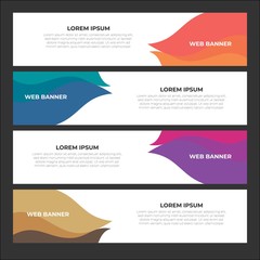 Wall Mural - Abstract Creative and Modern Banner Background Design Template. For Website, Social media and banner