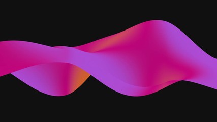Wall Mural - looped animation. abstract colorful wavy background in bright rainbow colors. modern colorful wallpa