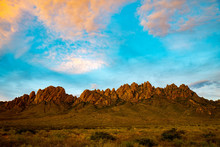 Sunset And Clouds Over The Organ Mountains
