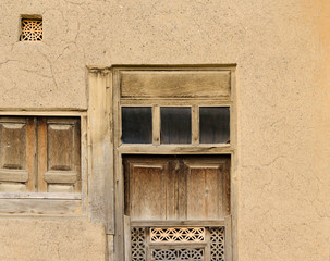 Rustic house windows, Masuleh village, Gilan province, Iran