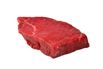 Wall Mural - Beef steak isolated on white background.