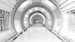 © Westend61 - Rendering of a futuristic tunnel
