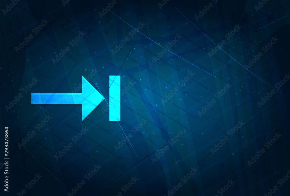 Next icon futuristic digital abstract blue background Stock Vector ...