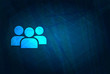 © Brownfalcon - User group icon futuristic digital abstract blue background