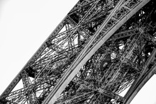 Architectural Details Of The Eiffel Tower In Paris