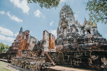 Wat Ratchaburana temple in Ayutthaya, Thailand.