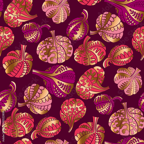 Elegant luxury gold and pur...