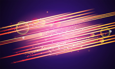 Sticker - Light rays, stripes, speed and motion background for Futuristic technology concept.