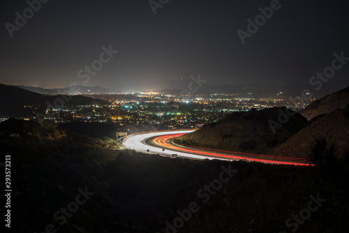 Night view of Simi Valley a...