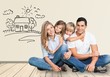 © BillionPhotos.com - Beautiful smiling Lovely family on background
