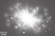 © kulinskaia - Vector transparent sunlight special lens flare light effect.