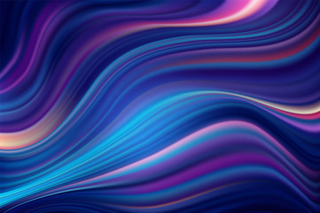 modern colorful flow poster. blue wave liquid shape multycolor background.