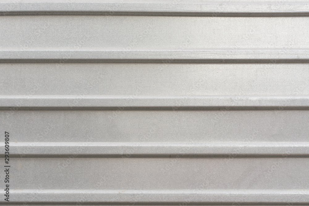 Metal corrugated background with free space for text. Gray wavy grooved ...