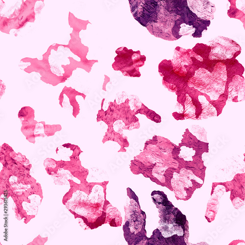 Seamless pattern with cow spots. Abstract fashion texture.